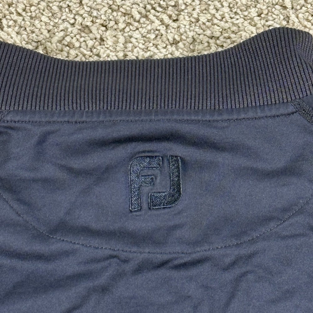 FootJoy Sweater Mens XL Navy 1/4 Zip Pullover Golf Active Performance Classic - Picture 14 of 15